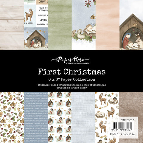 First Christmas  - Paper Rose - 6"x6" Collection Pack