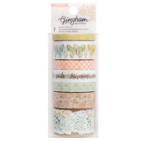 Gingham Garden - Crate Paper - Washi Tape 7/Pkg (3551)