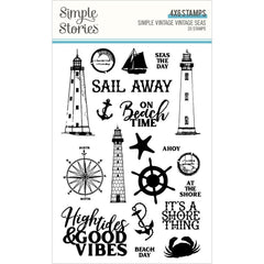 Simple Vintage Vintage Seas - Simple Stories - Photopolymer Clear Stamps