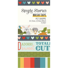 Pet Shoppe - Simple Stories - Washi Tape 5/Pkg
