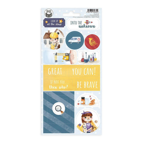You Can Be - P13 - Chipboard Stickers 4"X8" (8304)