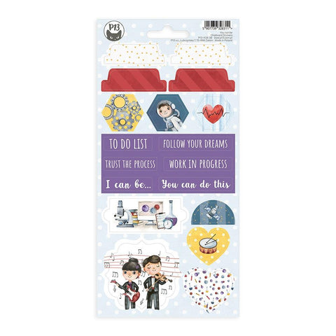 You Can Be - P13 - Chipboard Stickers 4"X8" (8311)