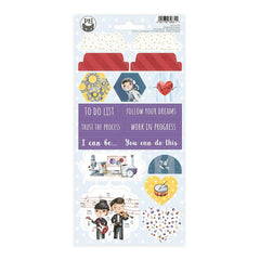 You Can Be - P13 - Chipboard Stickers 4"X8" (8311)