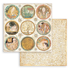 Klimt - Stamperia - Double-Sided Cardstock 12"X12" - Rounds (836)
