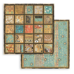Klimt - Stamperia - Double-Sided Cardstock 12"X12" - Square Textures (838)