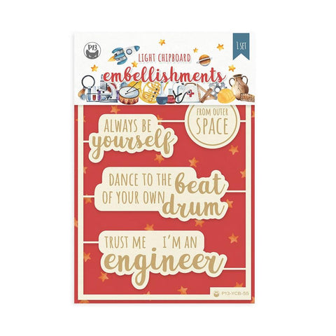 You Can Be - P13 - Chipboard Embellishments 4"X6" (8397)