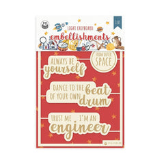 You Can Be - P13 - Chipboard Embellishments 4"X6" (8397)