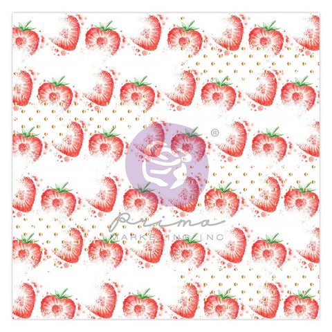 Strawberry Milkshake  - Prima Marketing - Single-Sided Acetate 12"X12" (8509)