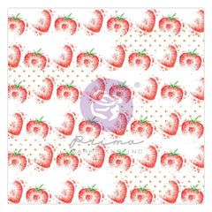 Strawberry Milkshake  - Prima Marketing - Single-Sided Acetate 12"X12" (8509)