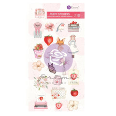 Strawberry Milkshake  - Prima Marketing - Puffy Stickers 20/Pkg (8608)