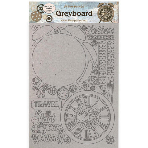 Lady Vagabond Lifestyle - Stamperia - Greyboard Cut-Outs A4 2mm Thick (8803)