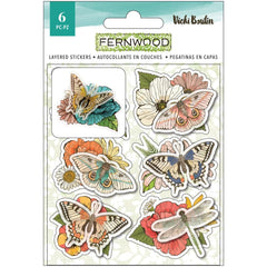 Fernwood - Vicki Boutin - Layered Stickers 6/Pkg (9572)
