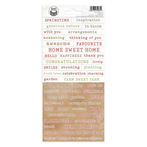 Farm Sweet Farm - P13 - Cardstock Stickers 4"X9" -  #01  (9851)