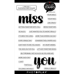 PhotoPlay - Say It With Stamps - Clear Stamp - Miss You