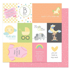 Hush Little Baby - PhotoPlay - Double-Sided Cardstock 12"X12" - Little Girl