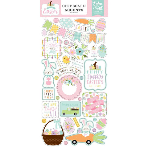 Welcome Easter - Echo Park - Chipboard 6"X13" - Accents