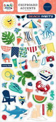 Beach Party - Carta Bella - Chipboard 6"x12" - Accents