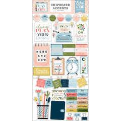Day In The Life - Echo Park -  Chipboard 6"X13" - Accents
