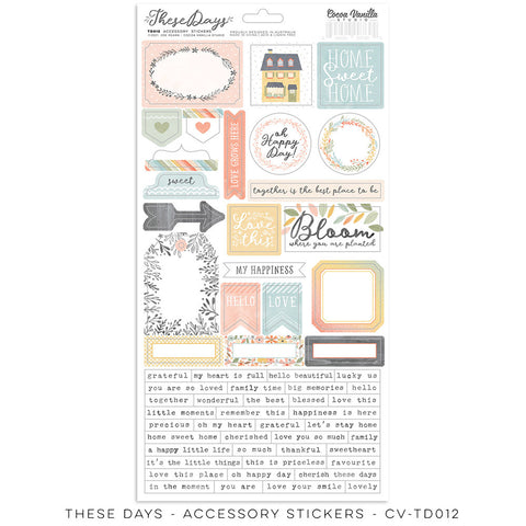 These Days - Cocoa Vanilla - Accessory Stickers