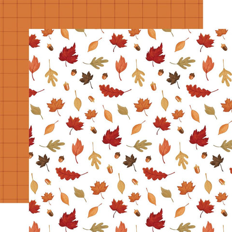 Welcome Fall - Carta Bella - Double-Sided Cardstock 12"X12" - Acorns And Leaves