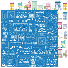 Keeping It Real - PinkFresh - Double-Sided Cardstock 12"X12" - Adulting