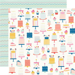 Celebrate! - Simple Stories - Double-Sided Cardstock 12"X12" -  All The Cake