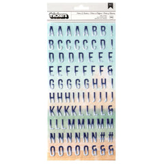 Set Sail - Heidi Swapp - Thickers Stickers 169/Pkg - Letters & Numbers Alphabet