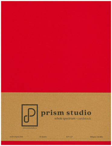 Prism Studio - Whole Spectrum Heavyweight Cardstock 8.5"x11" (10 Sheets)  - Amaryllis