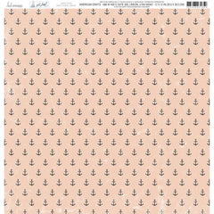 Set Sail - Heidi Swapp - Double-Sided Cardstock 12"X12" - Anchors Away