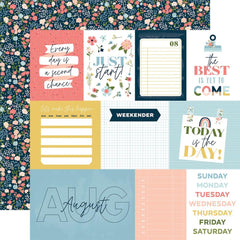 Day In The Life - Echo Park - Double-Sided Cardstock 12"X12" - August