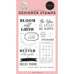 Flower Garden - Carta Bella - Stamps - Bloom & Grow