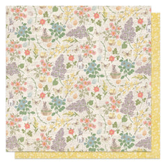 Bunnies & Blooms - PhotoPlay - Double-Sided Cardstock 12"X12" - Blooms