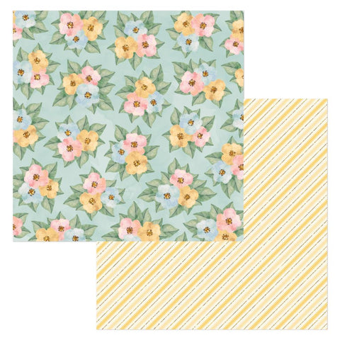 Willow & Sage - BoBunny - Double-Sided Cardstock 12"X12" - Blossom