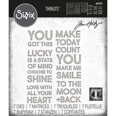Sizzix/Tim Holtz  - Thinlits Dies #27/pkg - Bold Text (0187)