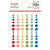 Simple Stories - Color Vibe - Enamel Dots Embellishments 72/Pkg - Bolds