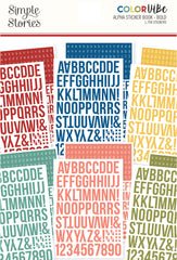 Simple Stories - Color Vibe Alpha Sticker Book - Bolds