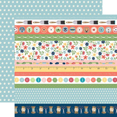 Craft & Create - Carta Bella - Double-Sided Cardstock 12"X12" - Border Strips