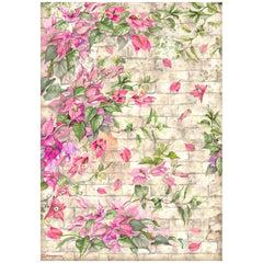 Blue Dream - Stamperia - A4 Rice Paper - Bougainvillea (5955)