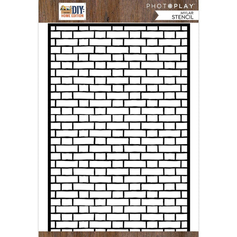 DIY Home Edition - PhotoPlay - 6"x9" Stencil - Brick