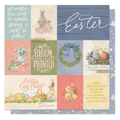 Bunnies & Blooms - PhotoPlay - Double-Sided Cardstock 12"X12" - Bunnies