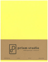 Prism Studio - Whole Spectrum Heavyweight Cardstock 8.5"x11" (10 Sheets)  - Buttercup