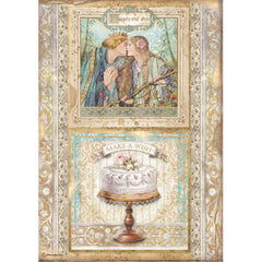 Sleeping Beauty - Stamperia - Rice Paper Sheet A4 - Cake Frame (4573)