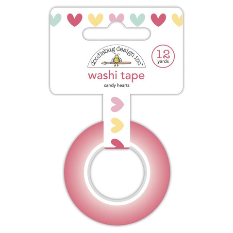 Made With Love - Doodlebug - Washi Tape 15mmX12yd - Candy Hearts