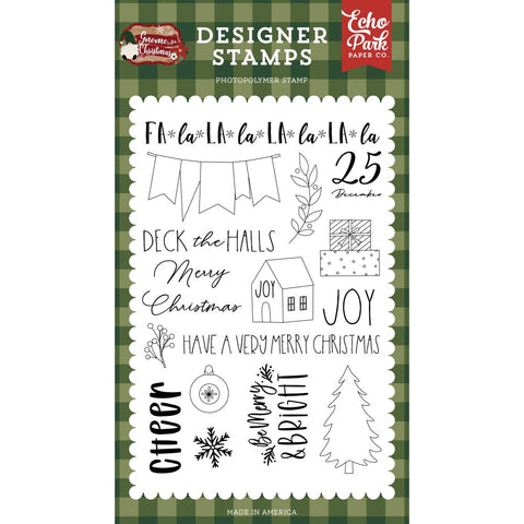Gnome For Christmas - Echo Park - Stamp Set - Cheer