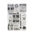 Elizabeth Craft Designs - Clear Stamp - Let's stick together  (6860)