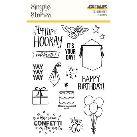 Celebrate! - Simple Stories - Clear Stamp