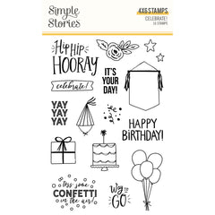 Celebrate! - Simple Stories - Clear Stamp