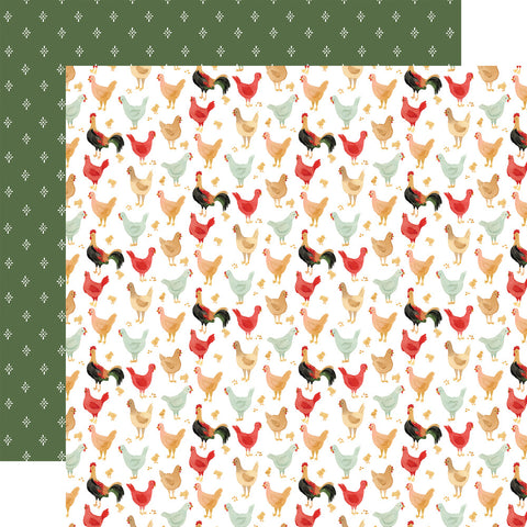Homemade (2022) - Carta Bella - Double-Sided Cardstock 12"X12" - Cluck Cluck