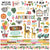 Into The Wild - Simple Stories - Cardstock Stickers 12"X12" - Combo
