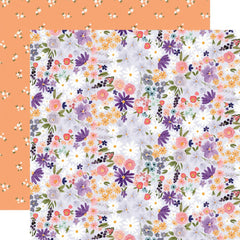 Flora No. 5 - Carta Bella - Double-Sided Cardstock 12"X12" -  Cool Small Floral